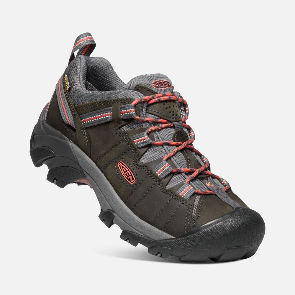 Chaussure de Randonnée Keen Femme Noir Marron | Targhee Ii Waterproof | USLEX-5102